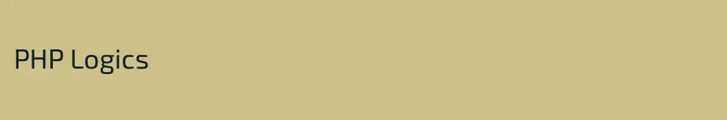 PHP Logics